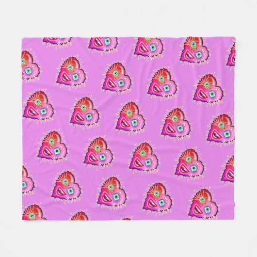 MEIN HERZEN WIRD LANGSAM SCHLIESSEN FLEECEDECKE (Vorderseite (Horizontal))