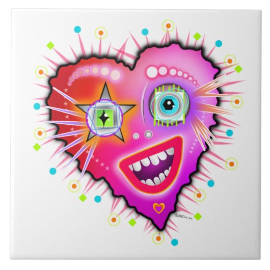 MEIN HERZEN WIRD LANGSAM SCHLIESSEN FLIESE (Vorderseite)