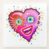 MEIN HERZEN WIRD LANGSAM SCHLIESSEN GLASUNTERSETZER (Vorderseite)