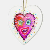 MEIN HERZEN WIRD LANGSAM SCHLIESSEN KERAMIK ORNAMENT (Links)