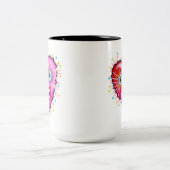 MEIN HERZEN WIRD LANGSAM SCHLIESSEN ZWEIFARBIGE TASSE (Mittel)