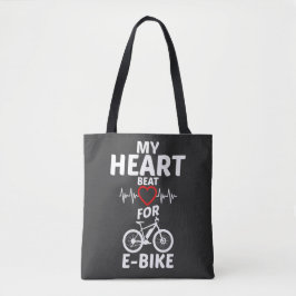 Mein Herzschlag für Ebike E Bike T - Shirt Tasche