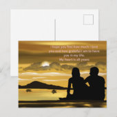 Mein Herzvalentinstag vereinigen Postkarte (Vorne/Hinten)