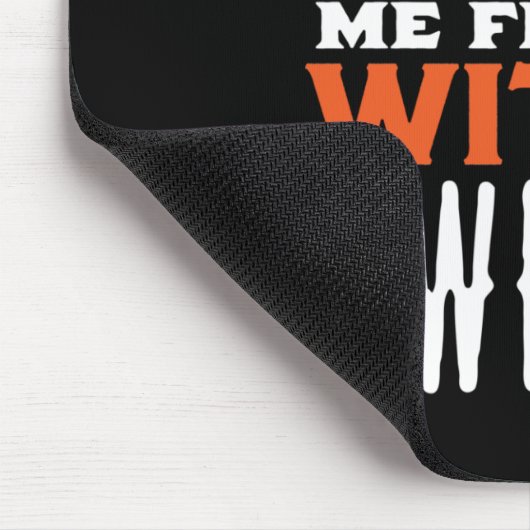 Mein Hexenschalterzitat und meine Puppe zu Weihnac Mousepad (Ecke)