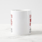 Mein Hintern Funny Valentines Typografie Tasse (Vorderseite)