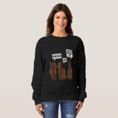 Mein Hintern Hurt Bunny Bekleil Chocolate Easter B Sweatshirt (Vorne ganz)