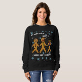 Mein Hintern Hurt Funny Christmas Cookie Gingerbre Sweatshirt (Vorne ganz)