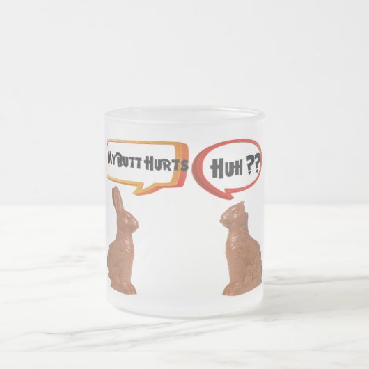 Mein Hintern tut dem lustigen Schlammdesign weh Mattglastasse (Mittel)