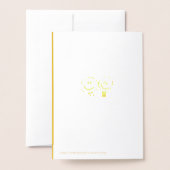 Mein Hintern tut weh! -Was ist? Funny Bunny Folienkarte (Rückseite mit Umschlag)