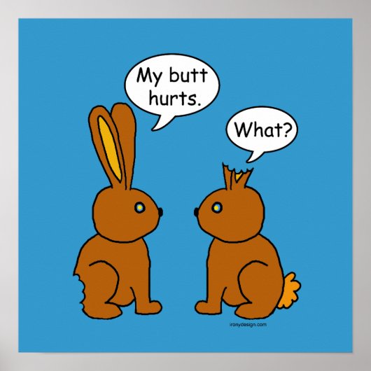Mein Hintern tut weh! -Was ist? Poster (Vorne)