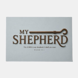 MEIN HIRTE | Mistblau | Psalm 23:1 Christlich Fußmatte