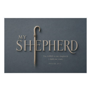 MEIN HIRTE Psalm 23:1 Christlich Fotodruck