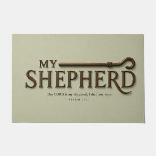 MEIN HIRTE   Sanfte Salbei   Psalm 23:1 Christlich Fußmatte