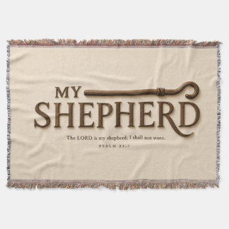 MEIN HIRTE | Warmes Creme | Psalm 23:1 Wirf Decke