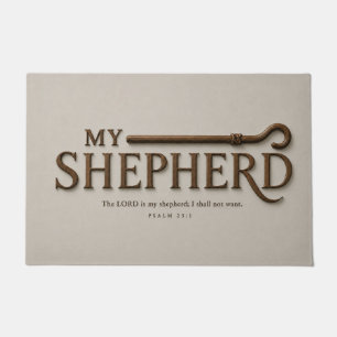 MEIN HIRTE   Weicher Stein   Psalm 23:1 Christlich Fußmatte