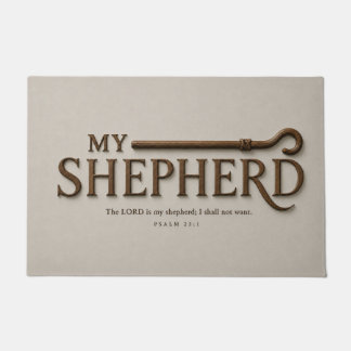 MEIN HIRTE | Weicher Stein | Psalm 23:1 Christlich Fußmatte