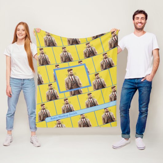 Mein Hit-Pic-Foto personalisiert Fleece-Blanken Fleecedecke (Beispiel)