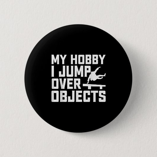 Mein Hobby ich springe über Objekte - Parkour Trac Button (Vorderseite)