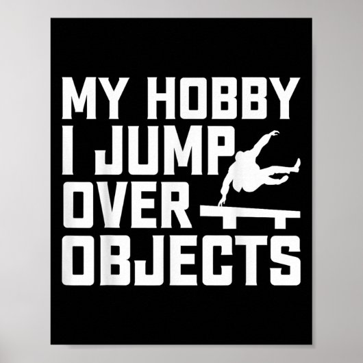Mein Hobby ich springe über Objekte - Parkour Trac Poster (Vorne)