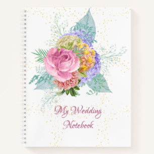 Mein HochzeitsNotebook-FrühjahrsBouquet Notizblock
