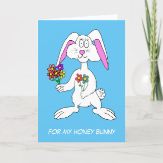 Mein Honey Bunny I Liebe You Card Feiertagskarte