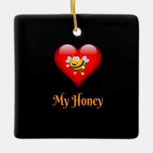 Mein Honig Rette Die Bienen Geschenk Keramikornament