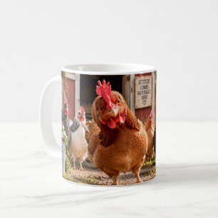 Mein Huhn hat eine Einstellung Lustiger Hühnerbech Kaffeetasse