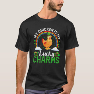 Mein Hühnchen ist mein Glücksbringer Hühnervogel S T-Shirt