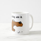 "Mein Hund aß es" Tasse (VorderseiteRechts)