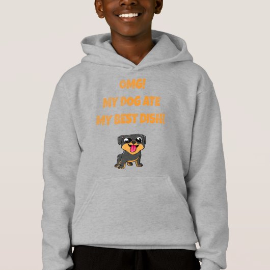 Mein Hund aß mein bestes Schlagwort. Hoodie (Vorderseite)
