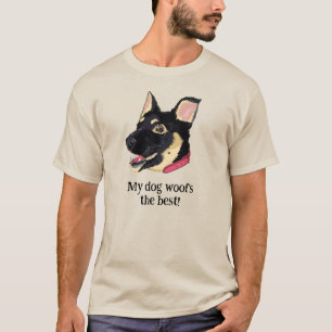 Mein Hund bellt am besten   Lustiger deutscher Sch T-Shirt