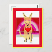 Mein Hund Buddy und Herz, Postkarte (Vorne/Hinten)