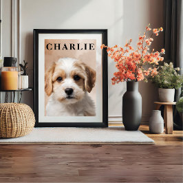 Mein Hund Charlie Foto drucken