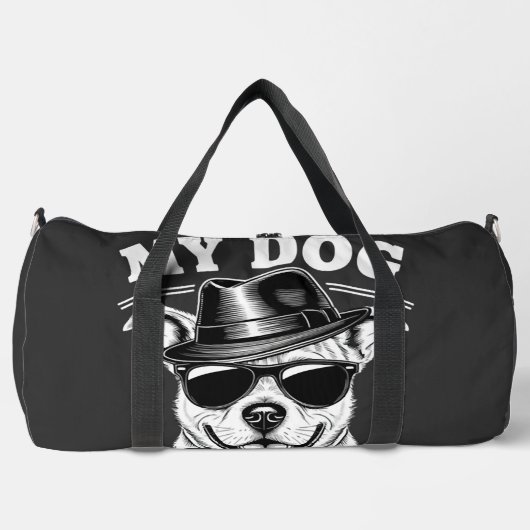 Mein Hund denkt, ich bin cool Duffle Bag (Vorderseite)
