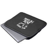 Mein Hund denkt, ich bin cool Laptopschutzhülle (Vorne Knopf)