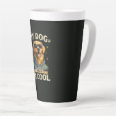 Mein Hund denkt, ich bin cool Milchtasse (Rechte Ecke)
