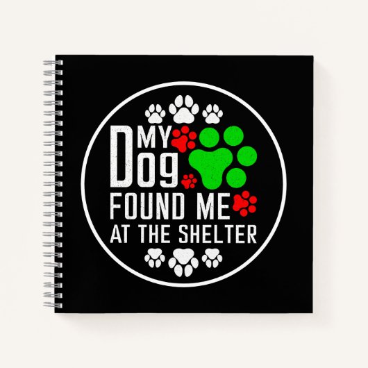 Mein Hund fand mich am Hund, der gerne lustig war Notizblock (Vorderseite)