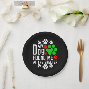 Mein Hund fand mich am Hund, der gerne lustig war Pappteller