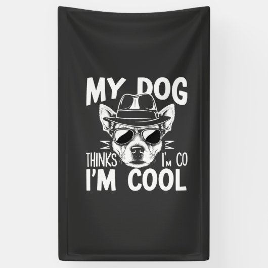 Mein Hund findet mich cool Banner (Vertikal)