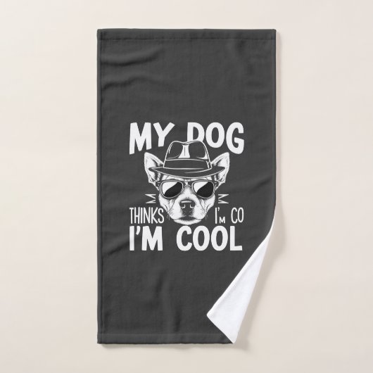 Mein Hund findet mich cool  Handtuch (Handtuch)