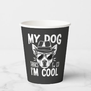 Mein Hund findet mich cool  Pappbecher