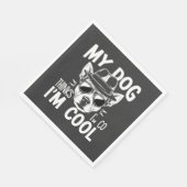 Mein Hund findet mich cool  Serviette (Ecke)