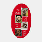 Mein Hund Foto Collage Bester Hund je benutzerdefi Keramik Ornament (Rechts)