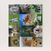 Mein Hund FotoCollage auf Puzzle (Vertikal)