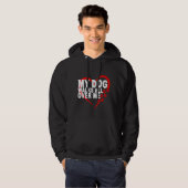 Mein Hund geht durch mich Hoodie (Vorne ganz)