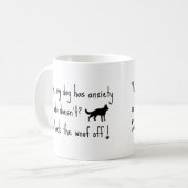 Mein Hund hat Angst vor dem Schwein Kaffeetasse (Vorderseite Links)