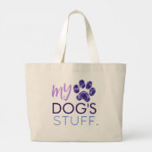 MEIN HUND HAT EINFACHES MODERNES ZEBRA JUMBO STOFFBEUTEL (Rückseite)