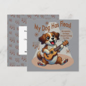 Mein Hund hat Fleas Ukulele Tuning Song Einladung (Vorne/Hinten)