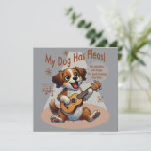 Mein Hund hat Fleas Ukulele Tuning Song Einladung (Stehend Vorderseite)