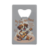 Mein Hund hat Fleas Ukulele Tuning Song Geldbeutel Flaschenöffner (Rückseite)